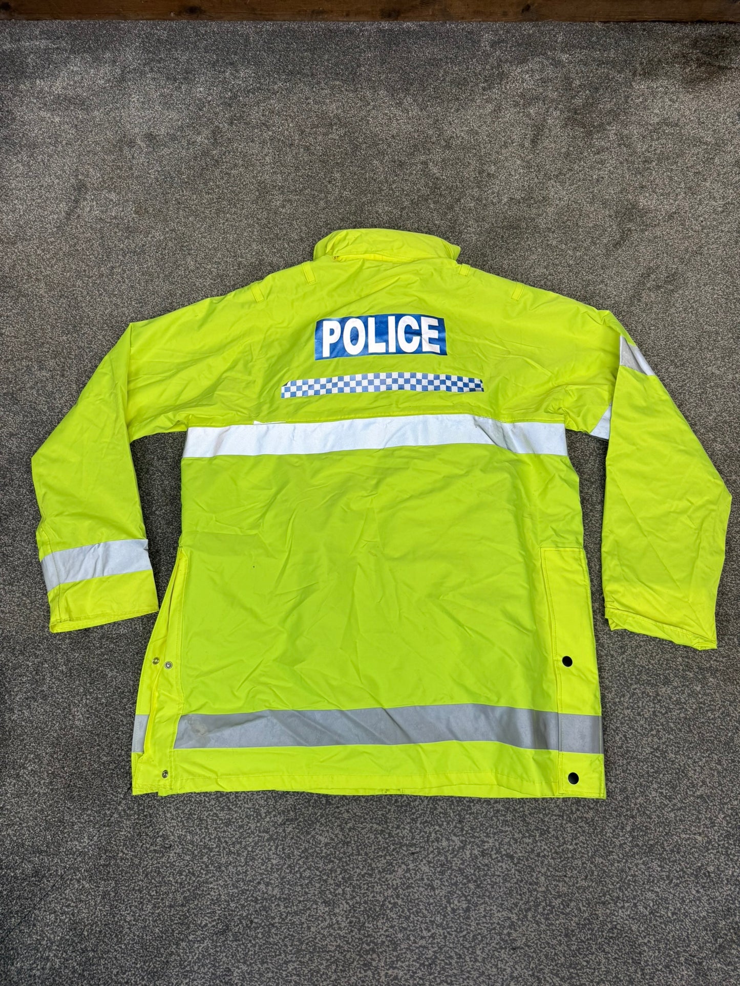5x Ex Police Hi-Vis Waterproof Quilted Jacket Coat Job Lot BADGED Mixed Bundle