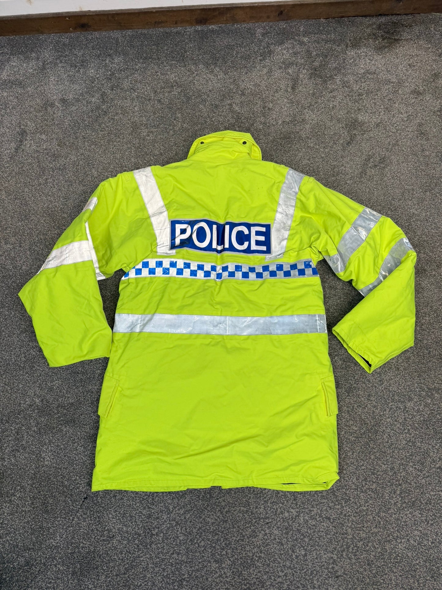5x Ex Police Hi-Vis Waterproof Quilted Jacket Coat Job Lot BADGED Mixed Bundle