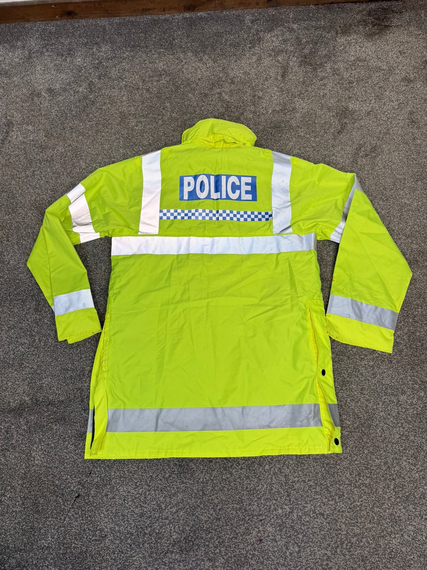 5x Ex Police Hi-Vis Waterproof Quilted Jacket Coat Job Lot BADGED Mixed Bundle