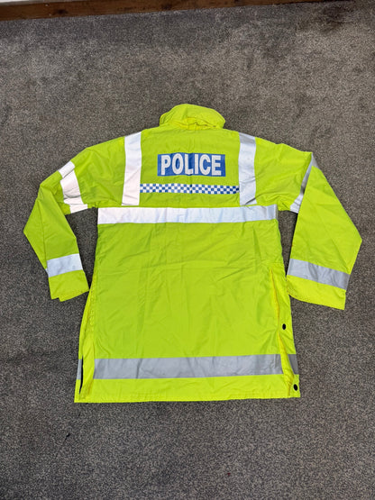 5x Ex Police Hi-Vis Waterproof Quilted Jacket Coat Job Lot BADGED Mixed Bundle