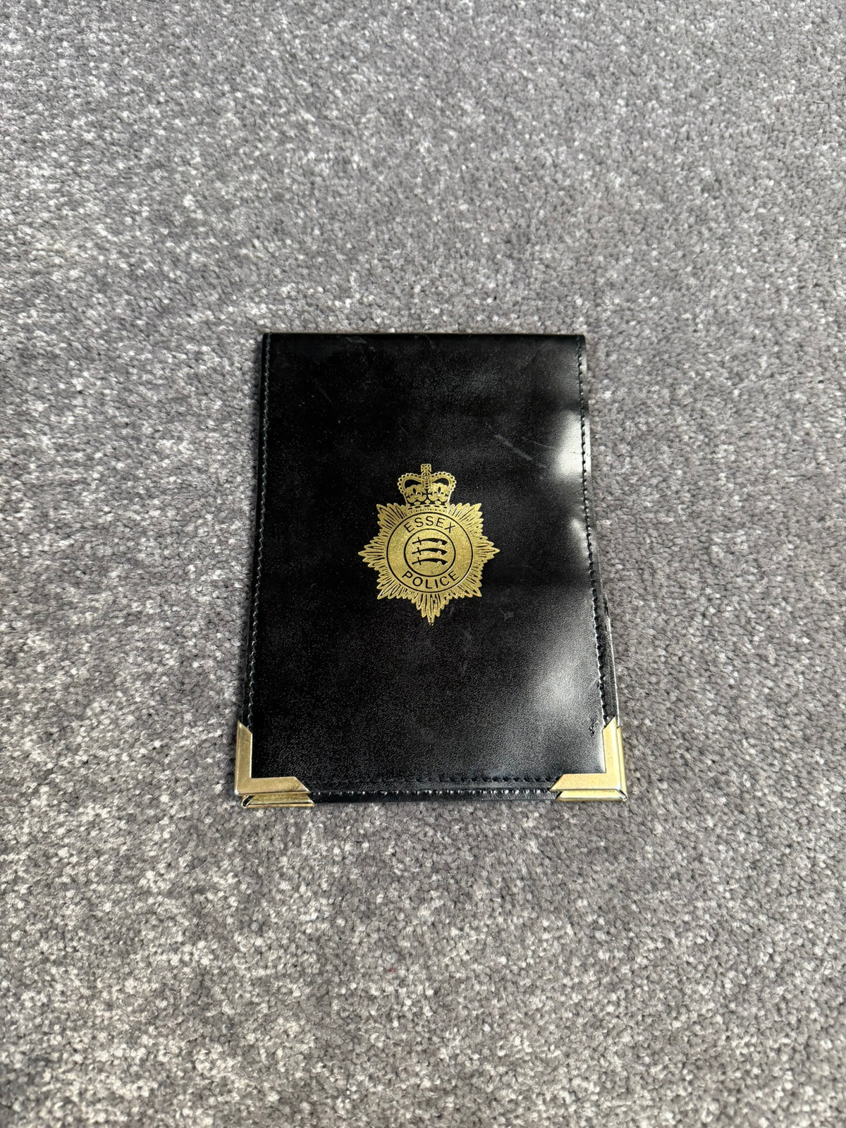 Ex Essex Police Leather Notebook Holder 10x15cm Collectable Display