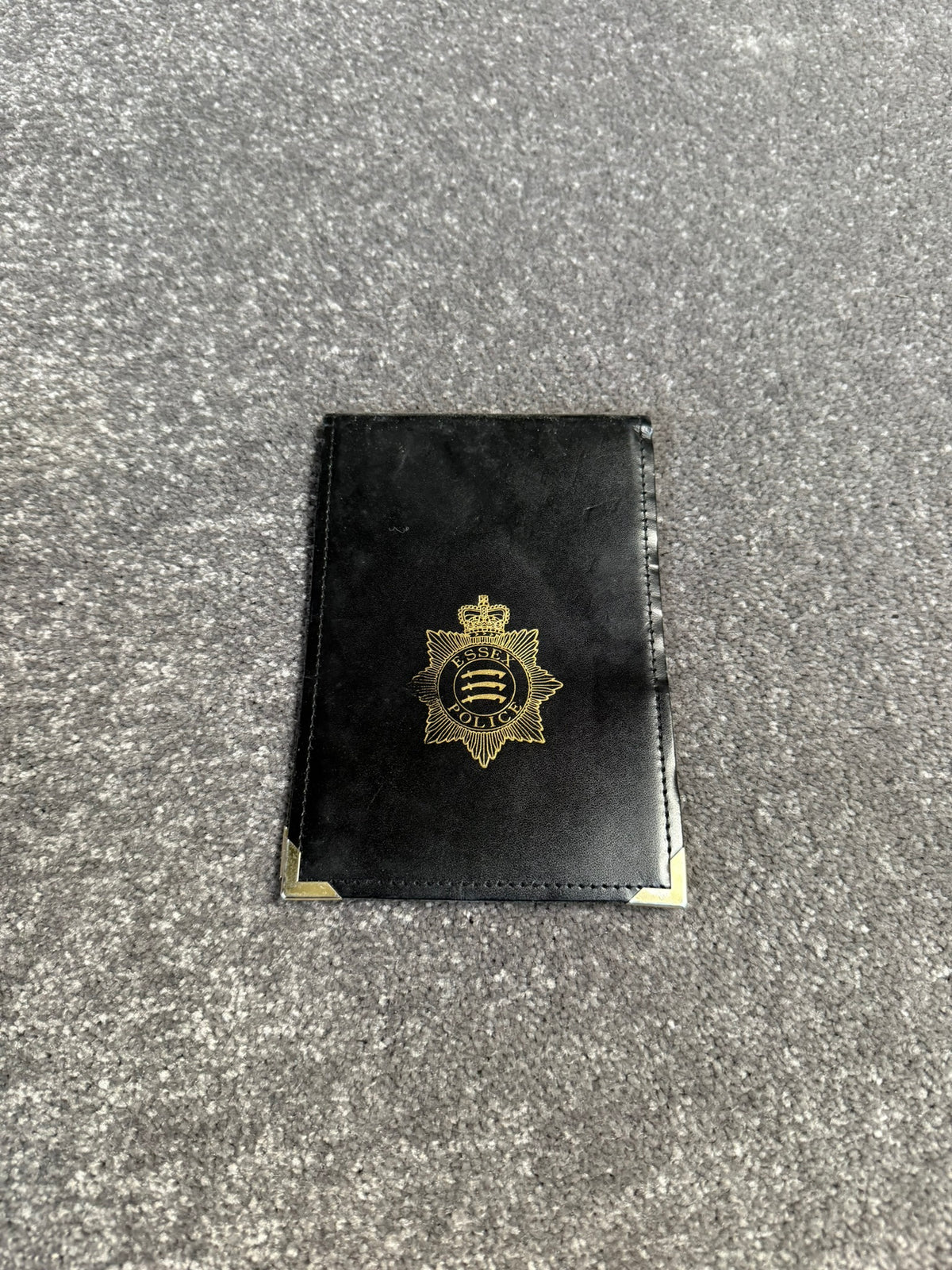 Ex Essex Police Leather Notebook Holder 10x15cm Collectable Display