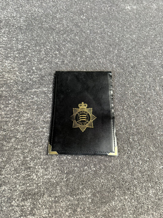 Ex Essex Police Leather Notebook Holder 10x15cm Collectable Display