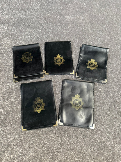 Ex Essex Police Leather Notebook Holder 10x15cm Collectable Display