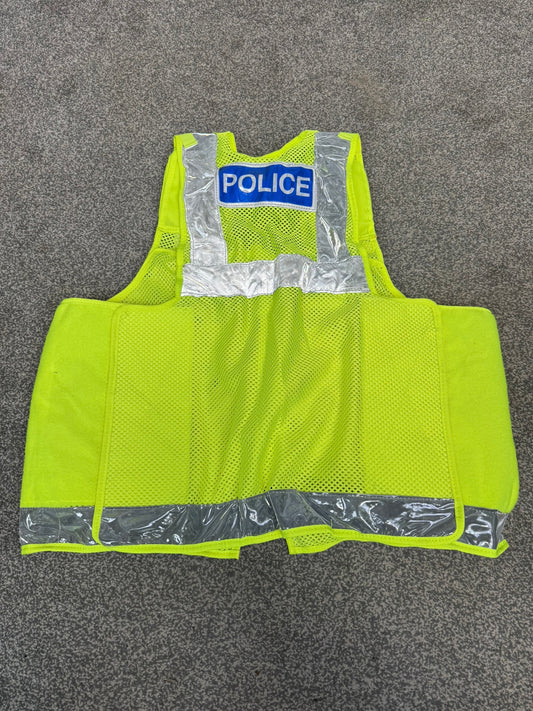 Badged Ex Police PWL Hi-Vis Taser Utility Tactical Vest - MEDIUM