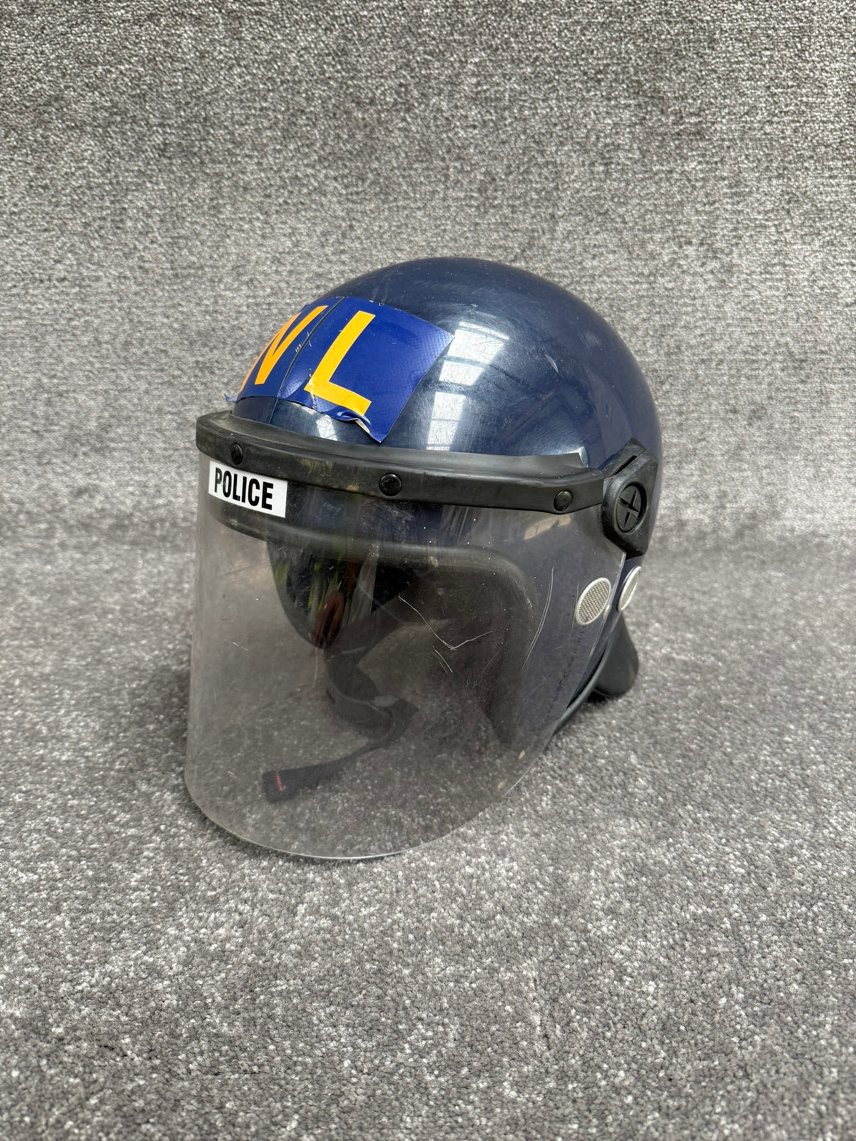 Ex Police Riot Helmet Argus 017T 56-57cm Collectable Display Airsoft Paintball