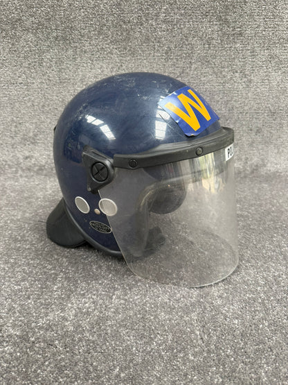 Ex Police Riot Helmet Argus 017T 56-57cm Collectable Display Airsoft Paintball