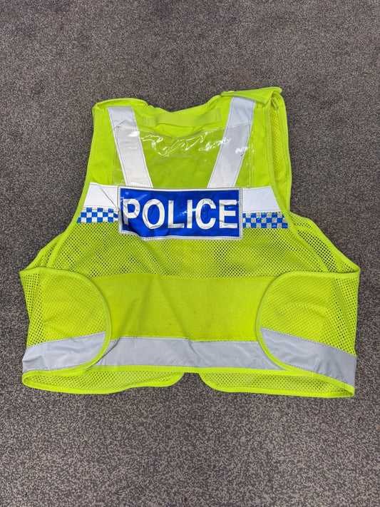 Ex Police Hi-Vis Protec Utility Tac Vest BADGED Collector Display Security - Medium