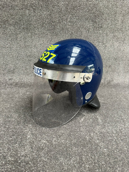 Ex Police Riot Helmet MLA Defender 58-59cm Collectable Display Airsoft Paintball