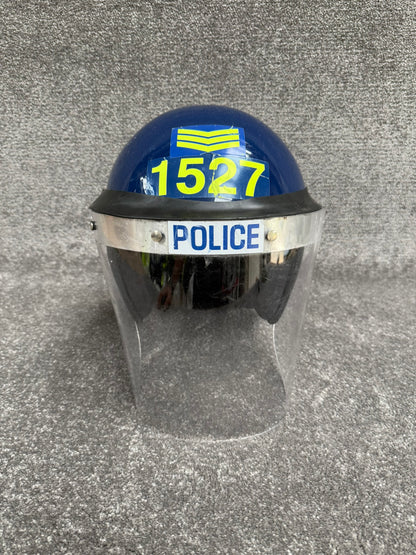 Ex Police Riot Helmet MLA Defender 58-59cm Collectable Display Airsoft Paintball