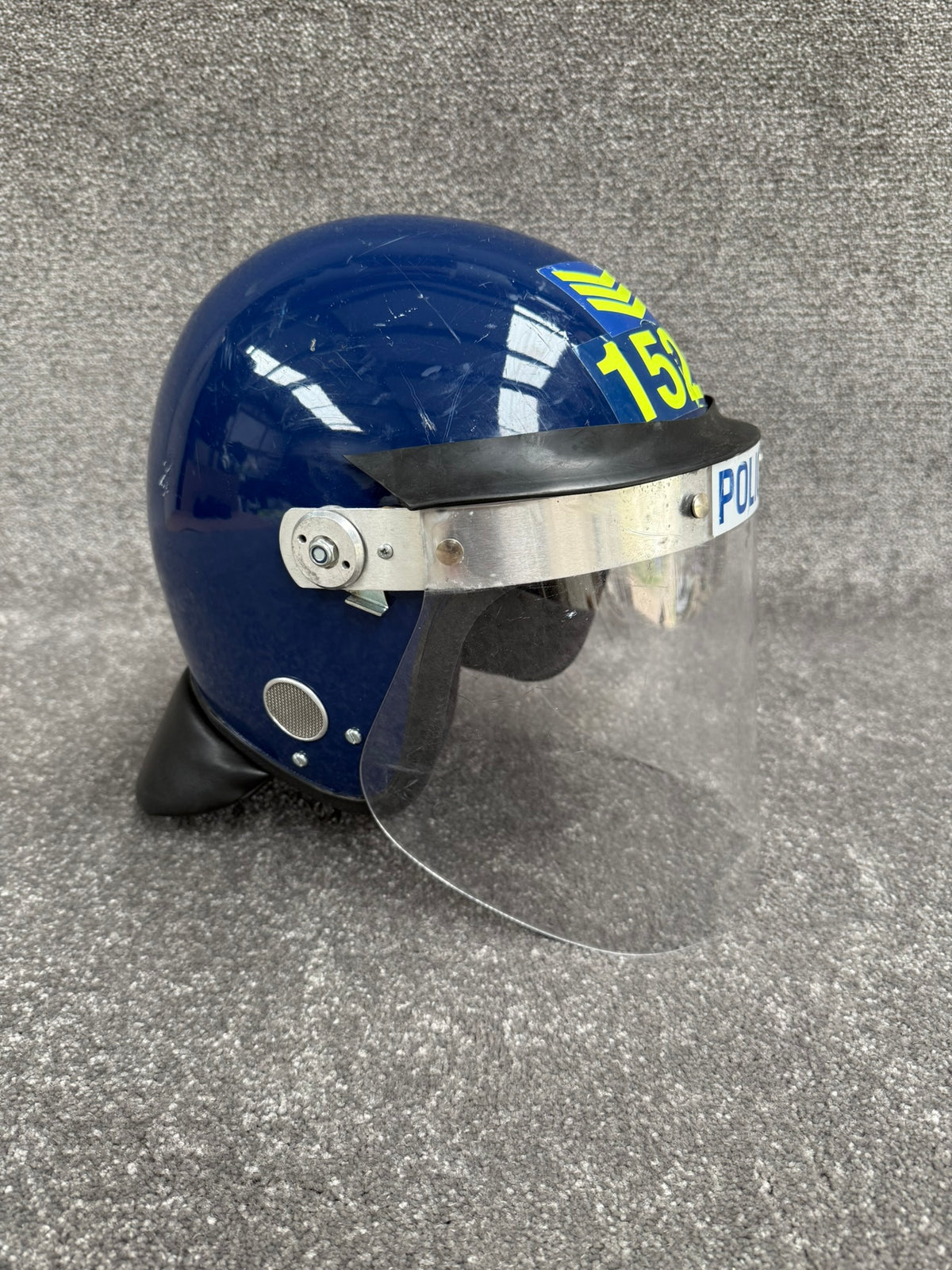 Ex Police Riot Helmet MLA Defender 58-59cm Collectable Display Airsoft Paintball