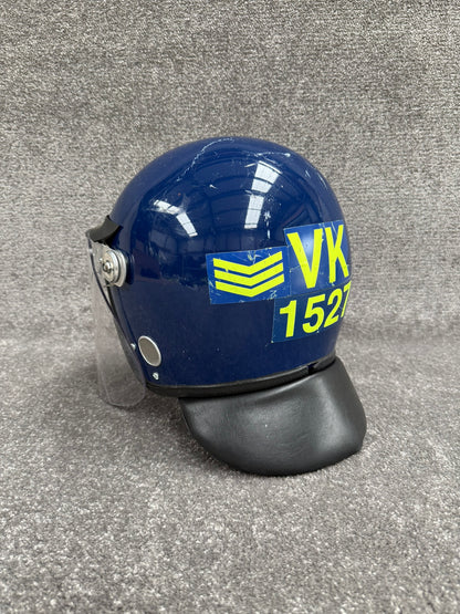 Ex Police Riot Helmet MLA Defender 58-59cm Collectable Display Airsoft Paintball