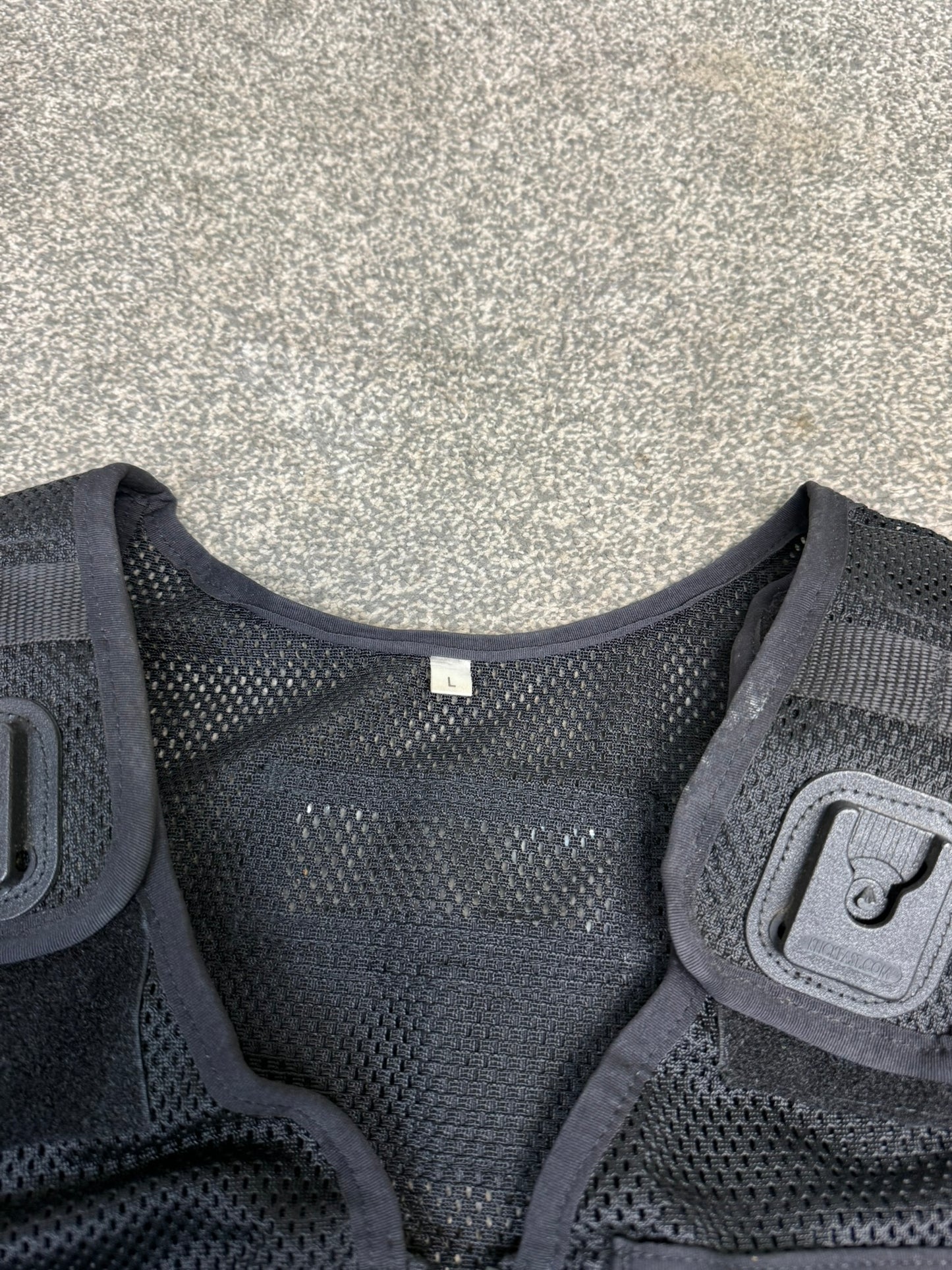 Ex Police Black Arktis Tactical Utility Vest & Pouches Security Airsoft - LARGE