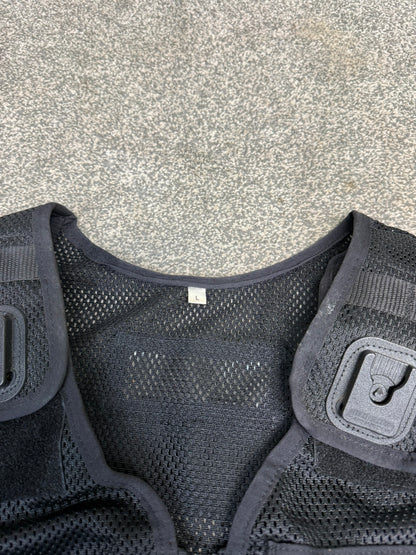 Ex Police Black Arktis Tactical Utility Vest & Pouches Security Airsoft - LARGE