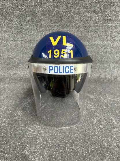 Ex Police Riot Helmet MLA Defender 60-61cm Collectable Display Airsoft Paintball