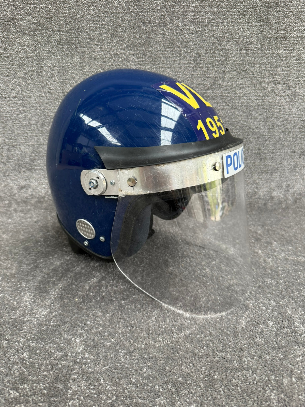 Ex Police Riot Helmet MLA Defender 60-61cm Collectable Display Airsoft Paintball
