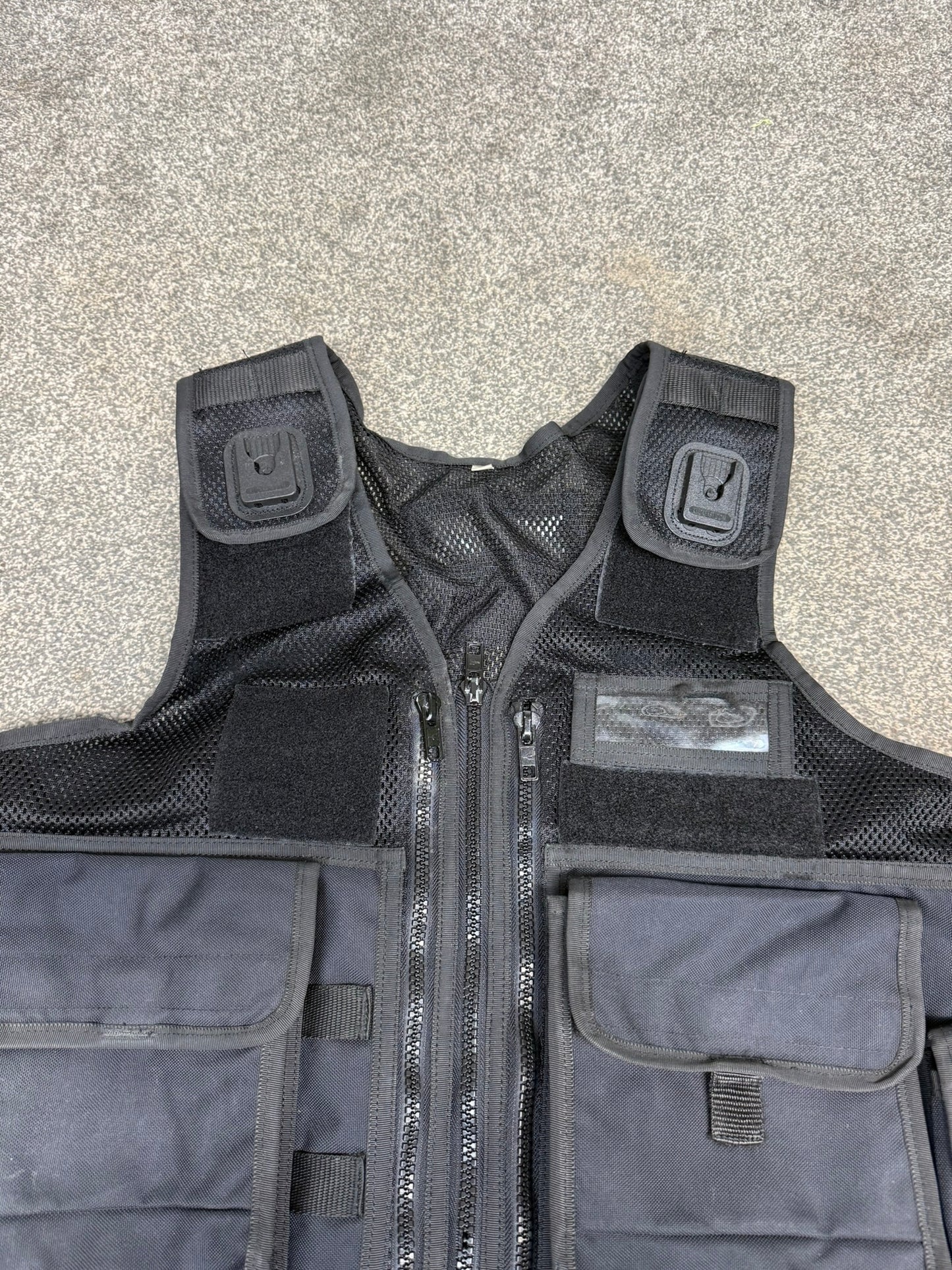 Ex Police Black Arktis Utility Patrol Vest & Pouches Dog Handler Security Airsoft - LARGE