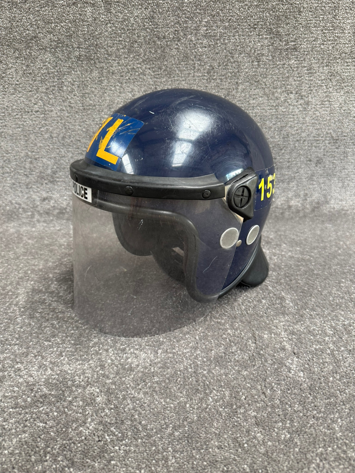 Ex Police Riot Helmet Argus 017T 60-61cm Collectable Display Airsoft Paintball