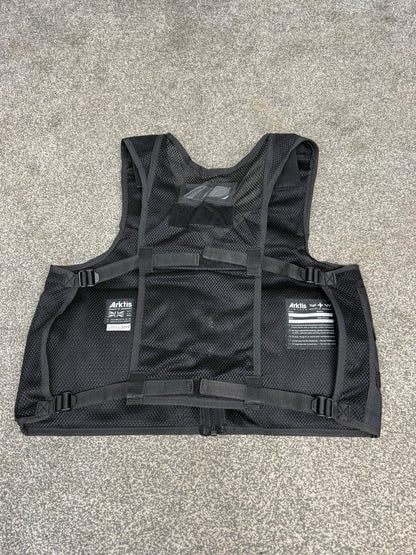 Ex Police Black Arktis Utility Patrol Vest & Pouches Dog Handler Security Airsoft - LARGE