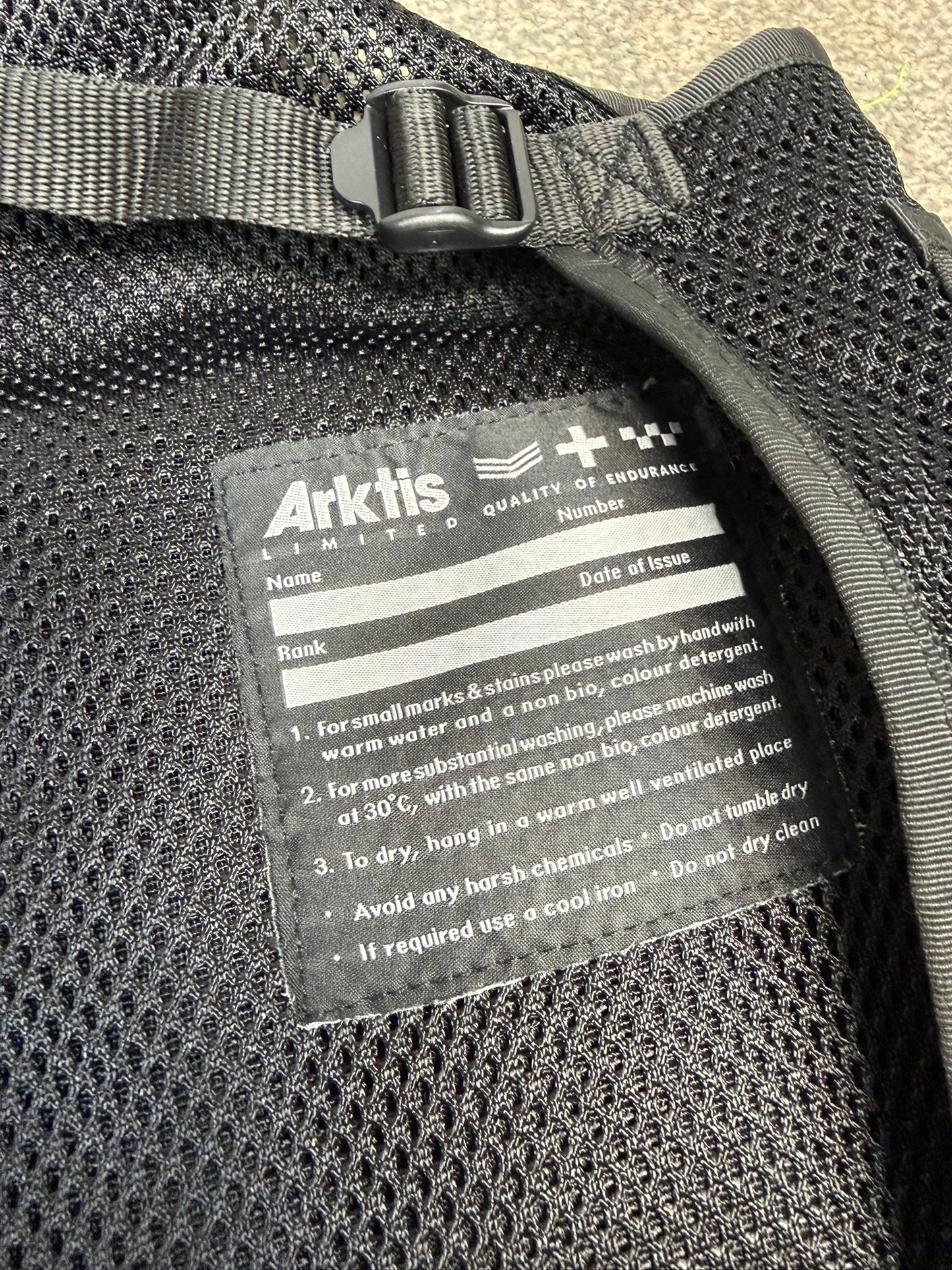 Ex Police Black Arktis Utility Patrol Vest & Pouches Dog Handler Security Airsoft - LARGE