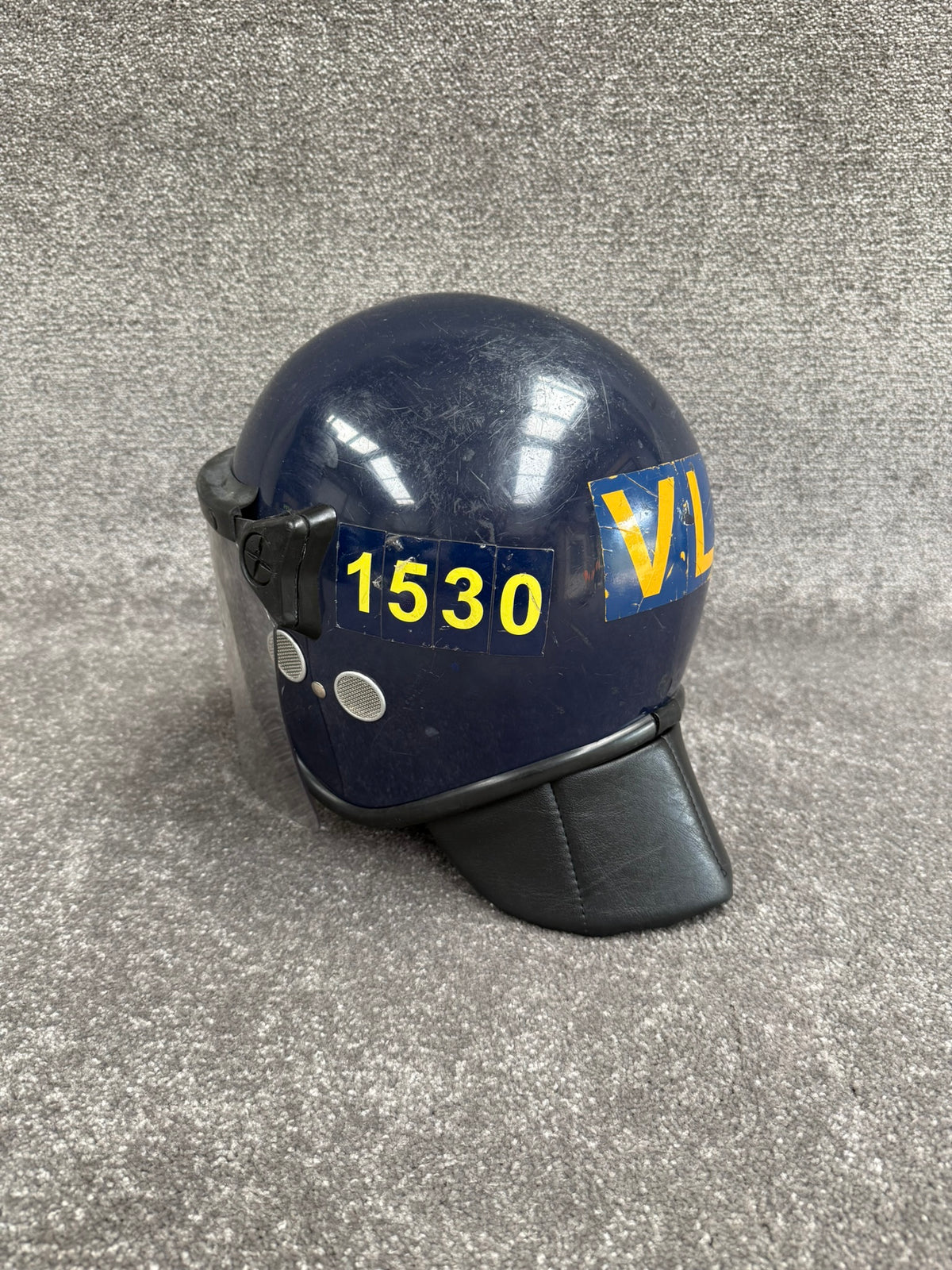 Ex Police Riot Helmet Argus 017T 60-61cm Collectable Display Airsoft Paintball