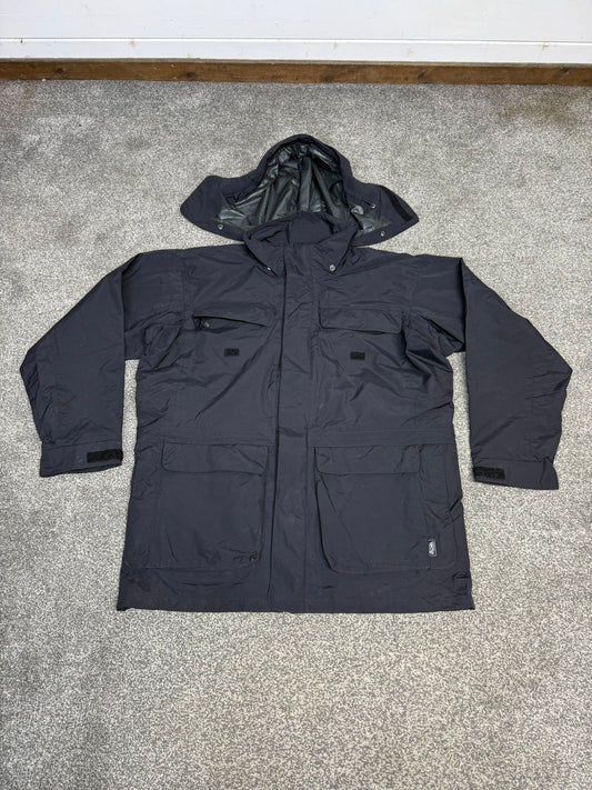 Ex Police Keela Black Dual Protection Waterproof Jacket LARGE Security Hiking Coat