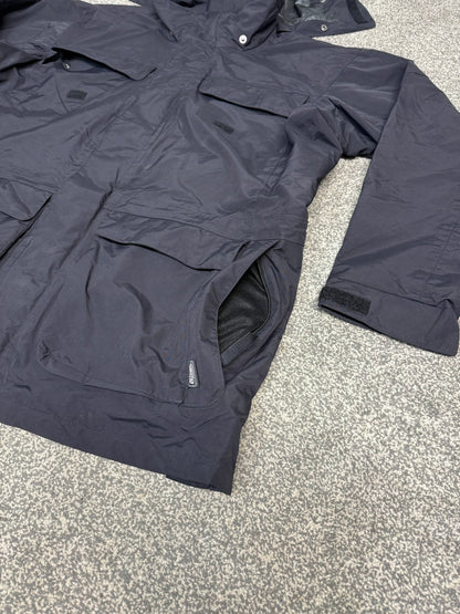 Ex Police Keela Black Dual Protection Waterproof Jacket LARGE Security Hiking Coat