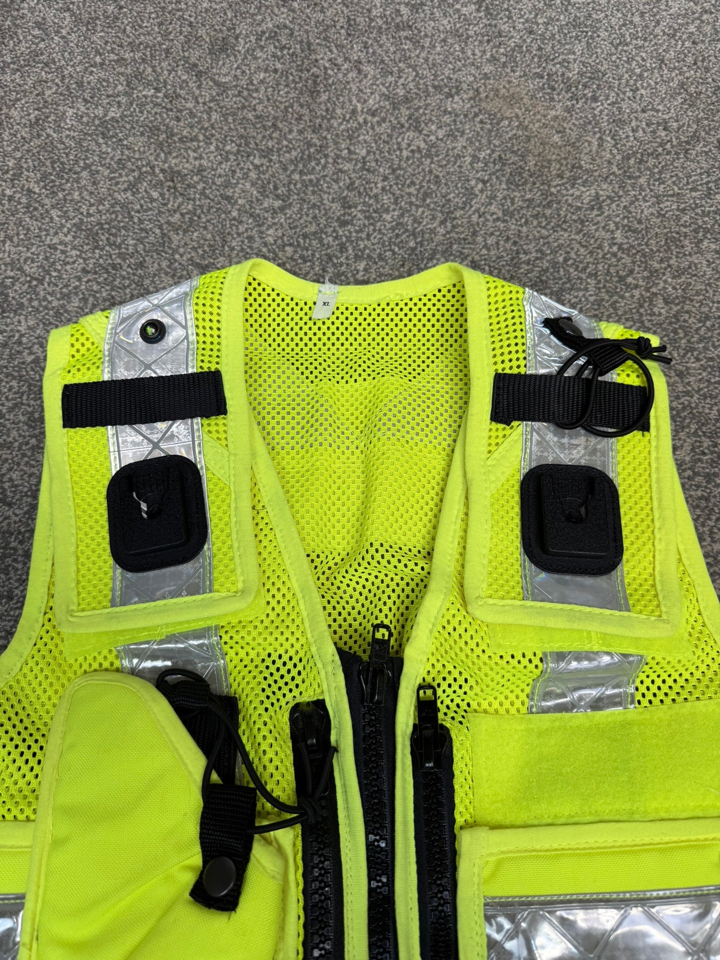 Ex Police Hi Vis Utility Vest Security Patrol Equipment Vest Marshall VGC - X LARGE