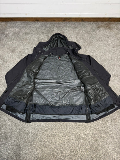 Ex Police Keela Black Dual Protection Waterproof Jacket LARGE Security Hiking Coat