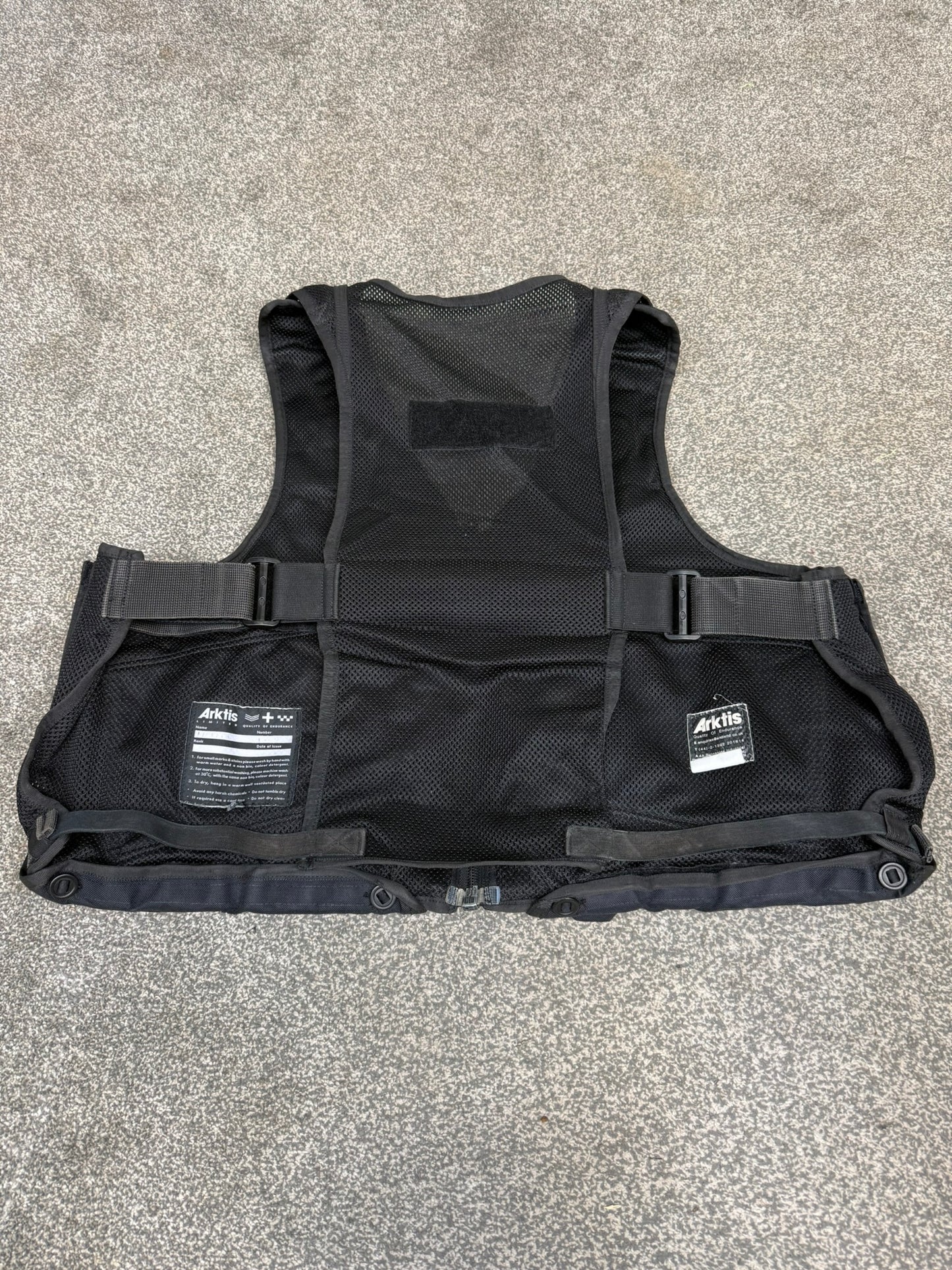 Ex Police Black Arktis Taser Vest Utility Tac Vest Airsoft Security - XXL