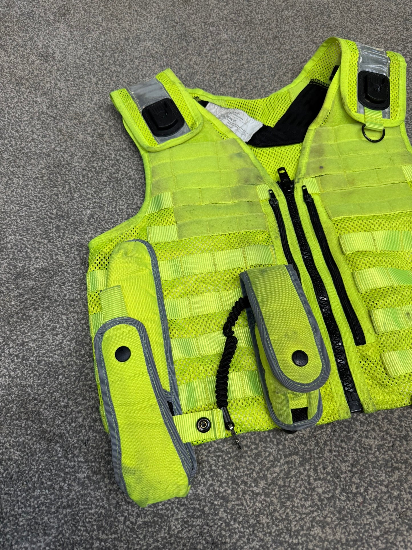 Ex Police Safariland Molle Vest Hi-Vis Tactical Utility Security Airsoft Vest - MEDIUM