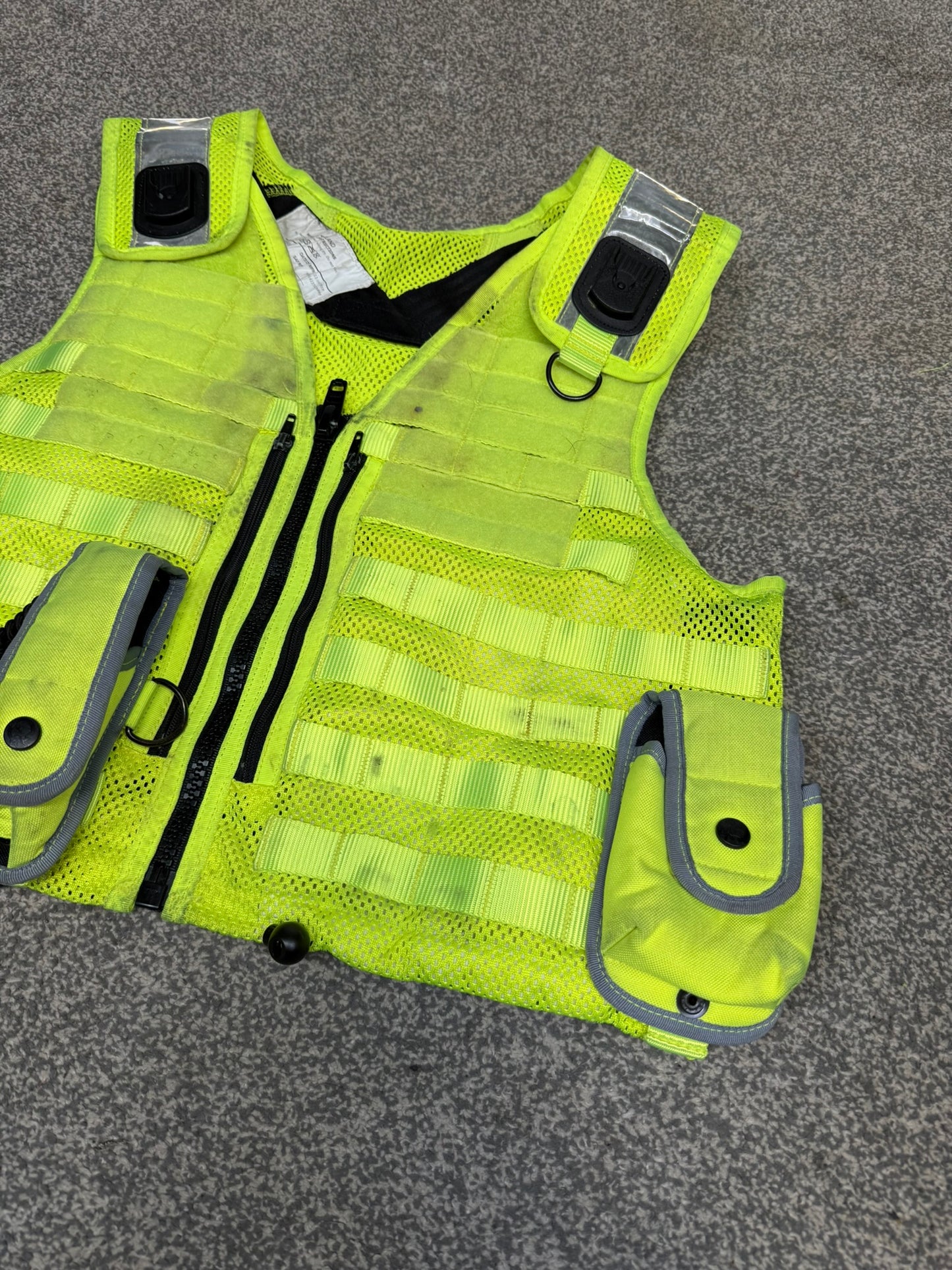 Ex Police Safariland Molle Vest Hi-Vis Tactical Utility Security Airsoft Vest - MEDIUM