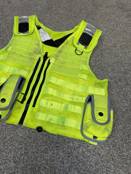 Ex Police Safariland Molle Vest Hi-Vis Tactical Utility Security Airsoft Vest - MEDIUM