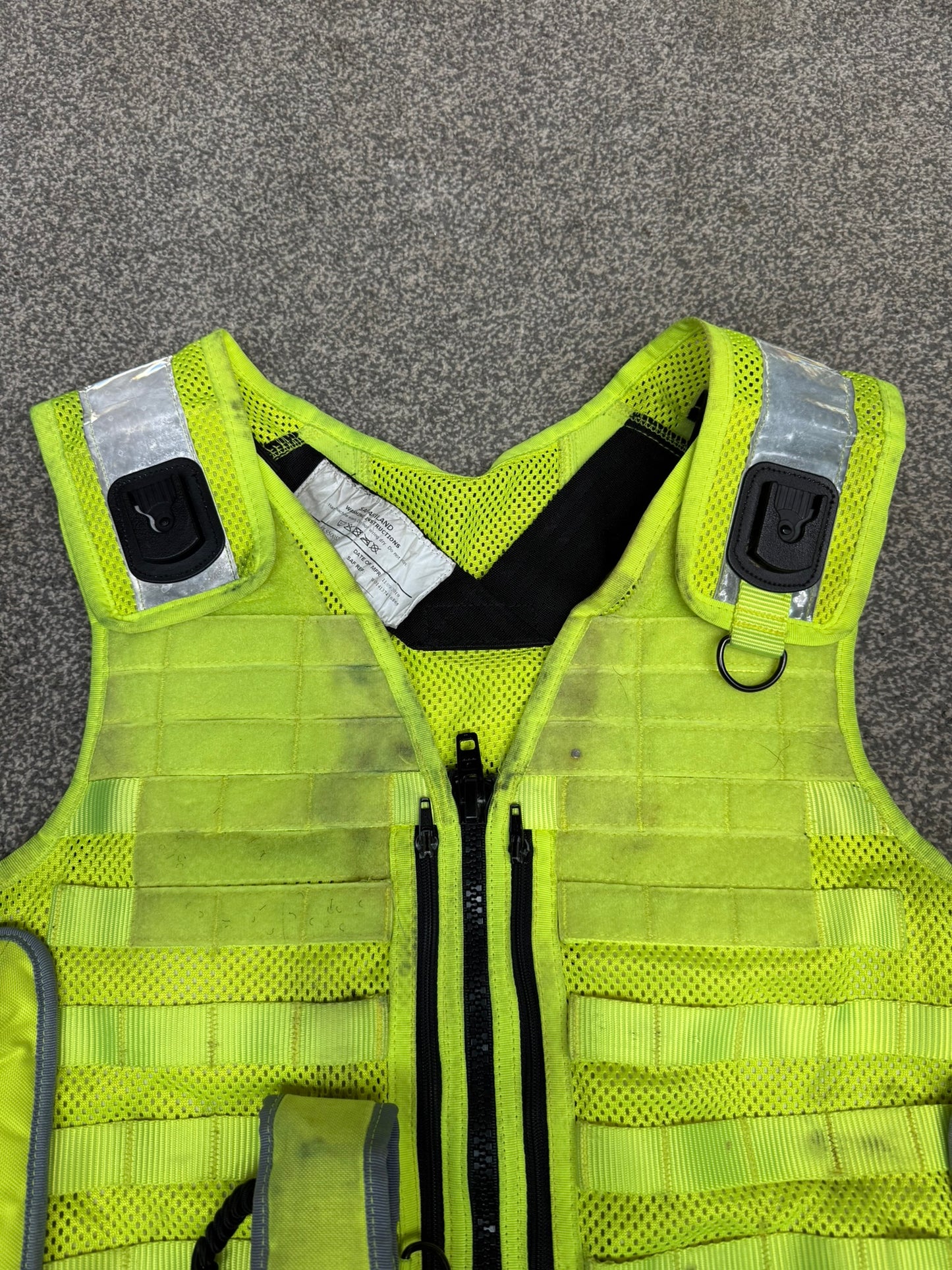 Ex Police Safariland Molle Vest Hi-Vis Tactical Utility Security Airsoft Vest - MEDIUM