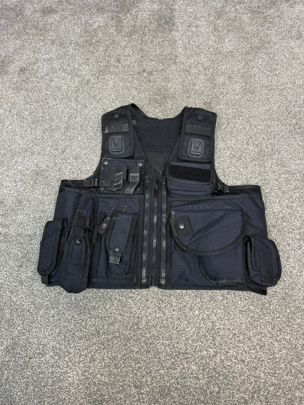 Ex Police Arktis Black Tactical Taser Vest Utility Vest Airsoft Security Patrol - LARGE