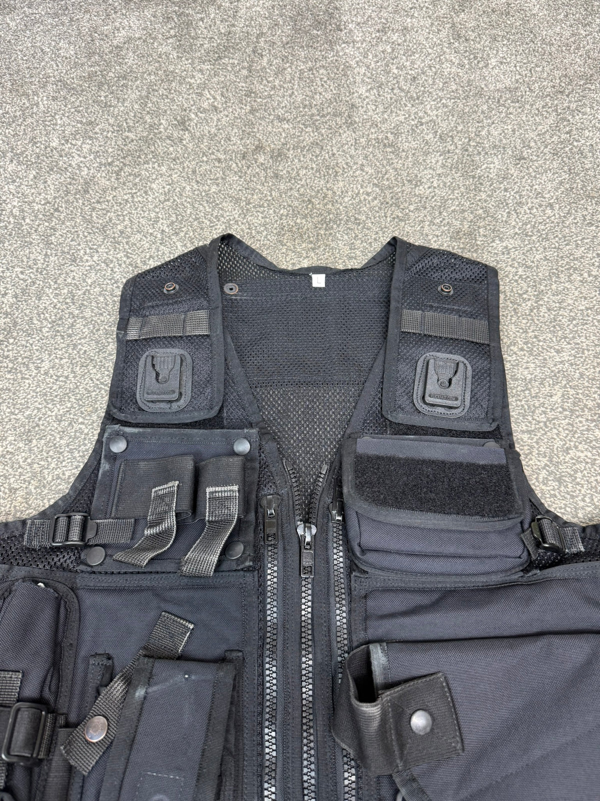 Ex Police Arktis Black Tactical Taser Vest Utility Vest Airsoft Security Patrol - LARGE