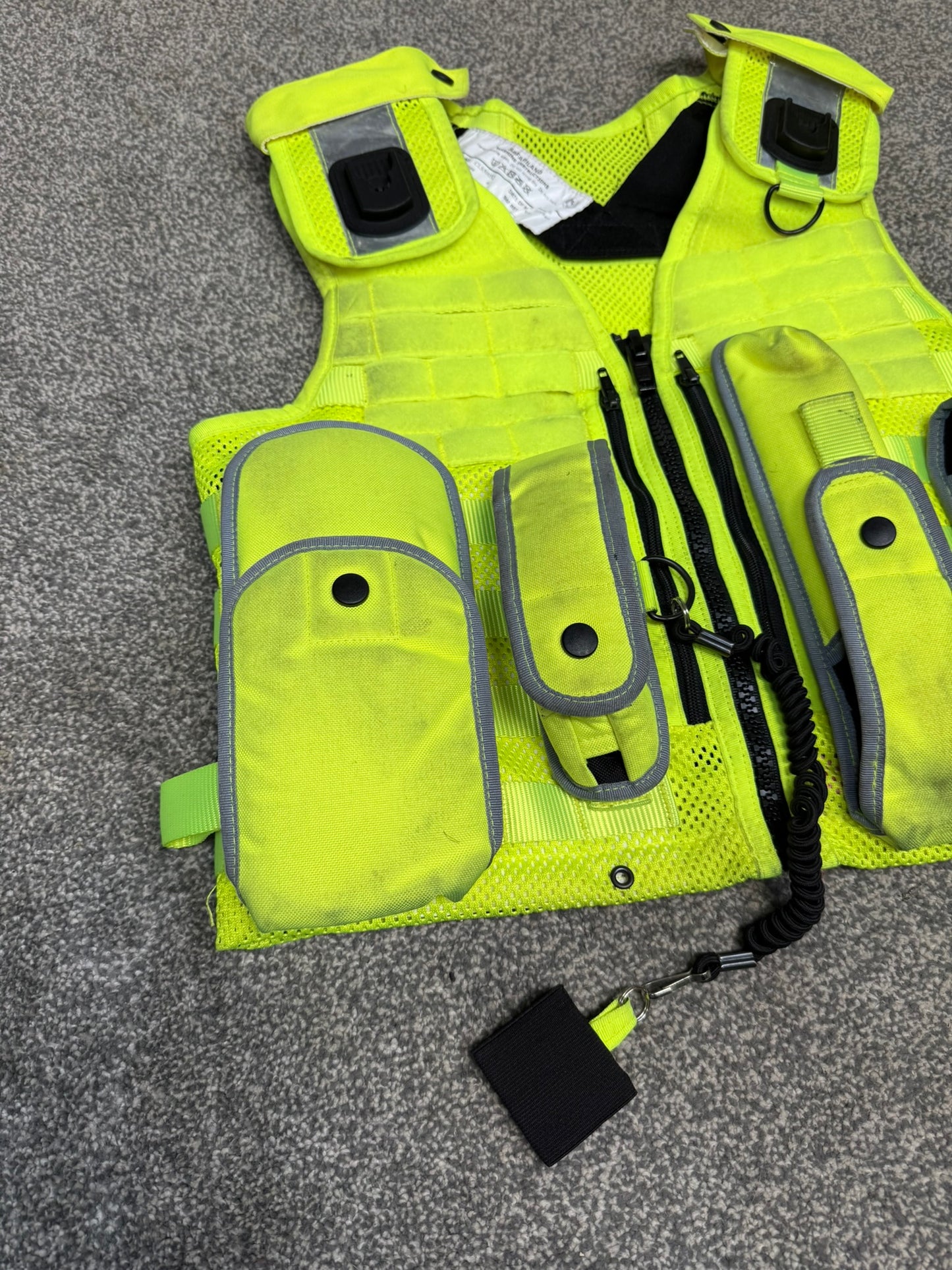 Ex Police Safariland Molle Vest Hi-Vis Tactical Utility Security Airsoft Vest - SMALL