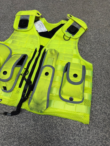 Ex Police Safariland Molle Vest Hi-Vis Tactical Utility Security Airsoft Vest - SMALL