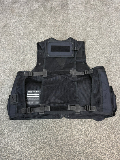 Ex Police Arktis Black Tactical Taser Vest Utility Vest Airsoft Security Patrol - LARGE
