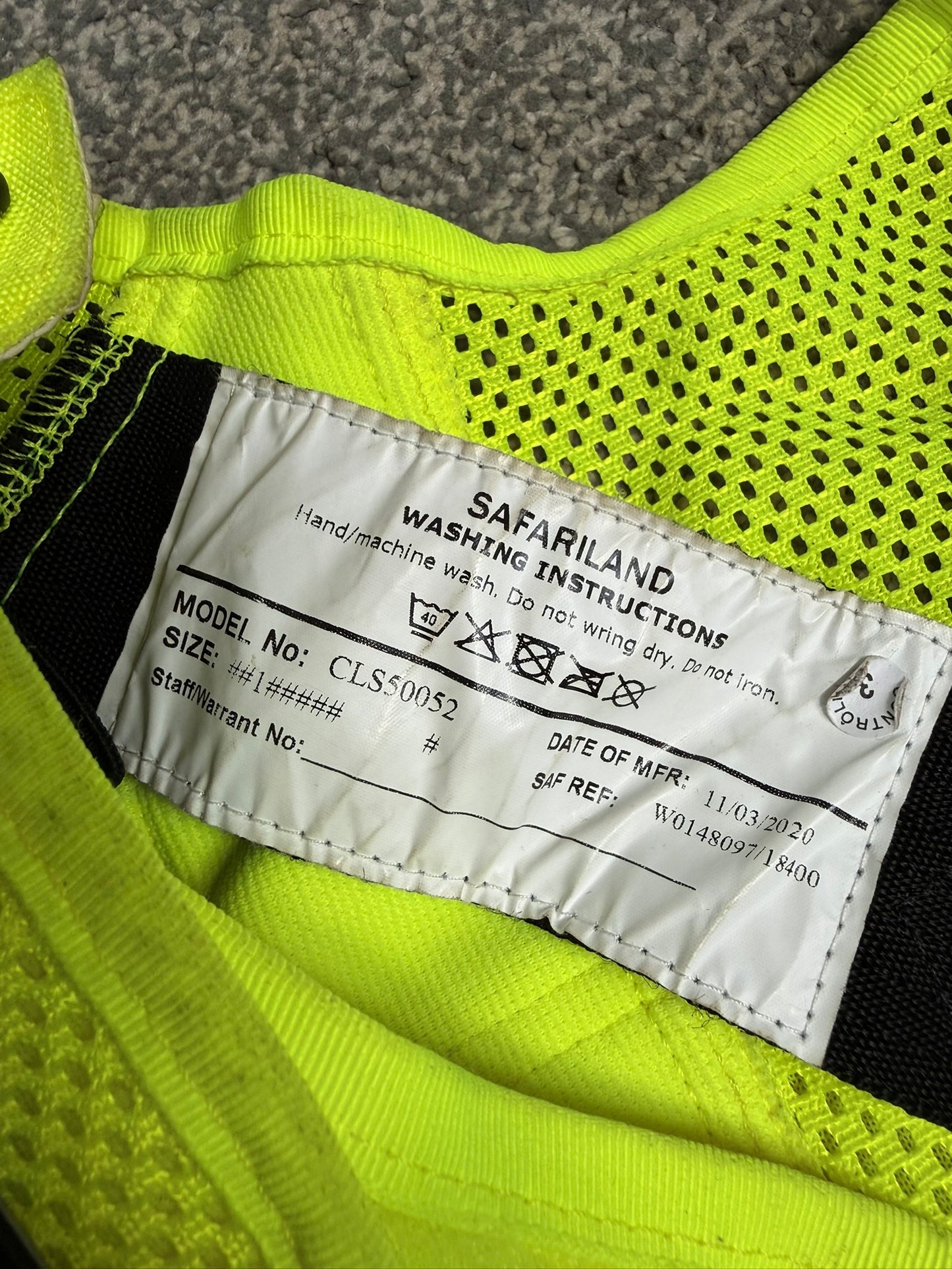 Ex Police Safariland Molle Vest Hi-Vis Tactical Utility Security Airsoft Vest - SMALL