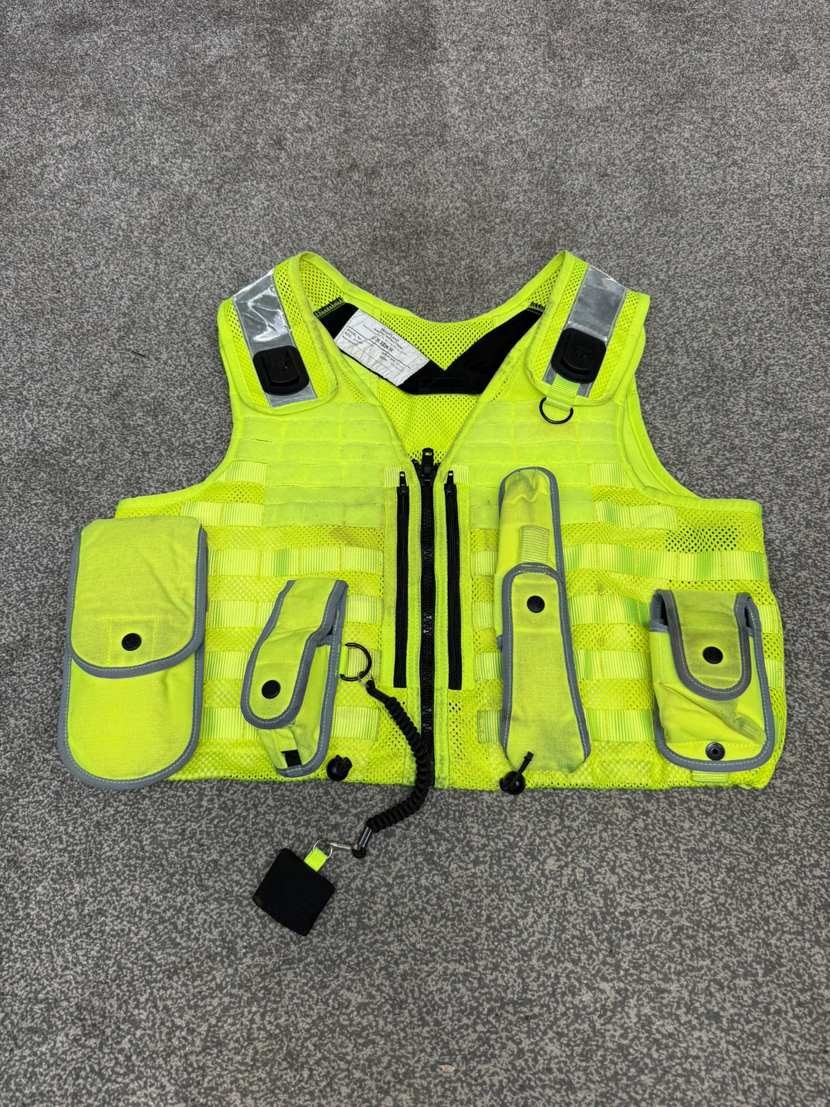 Ex Police Safariland Hi-Vis MOLLE Vest Tactical Utility Security Vest - XL