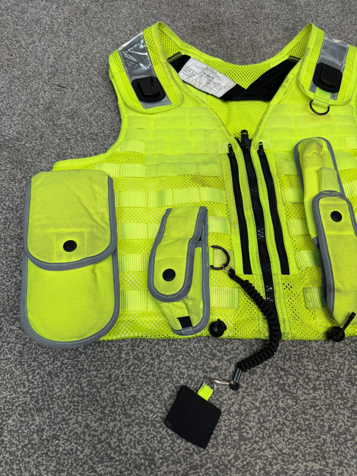 Ex Police Safariland Hi-Vis MOLLE Vest Tactical Utility Security Vest - XL