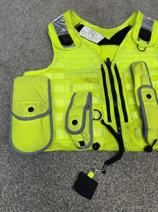 Ex Police Safariland Hi-Vis MOLLE Vest Tactical Utility Security Vest - XL