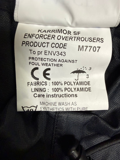 Ex Police Karrimor SF Enforcer Waterproof Over Trousers Wet Weather Security Hiking Walking