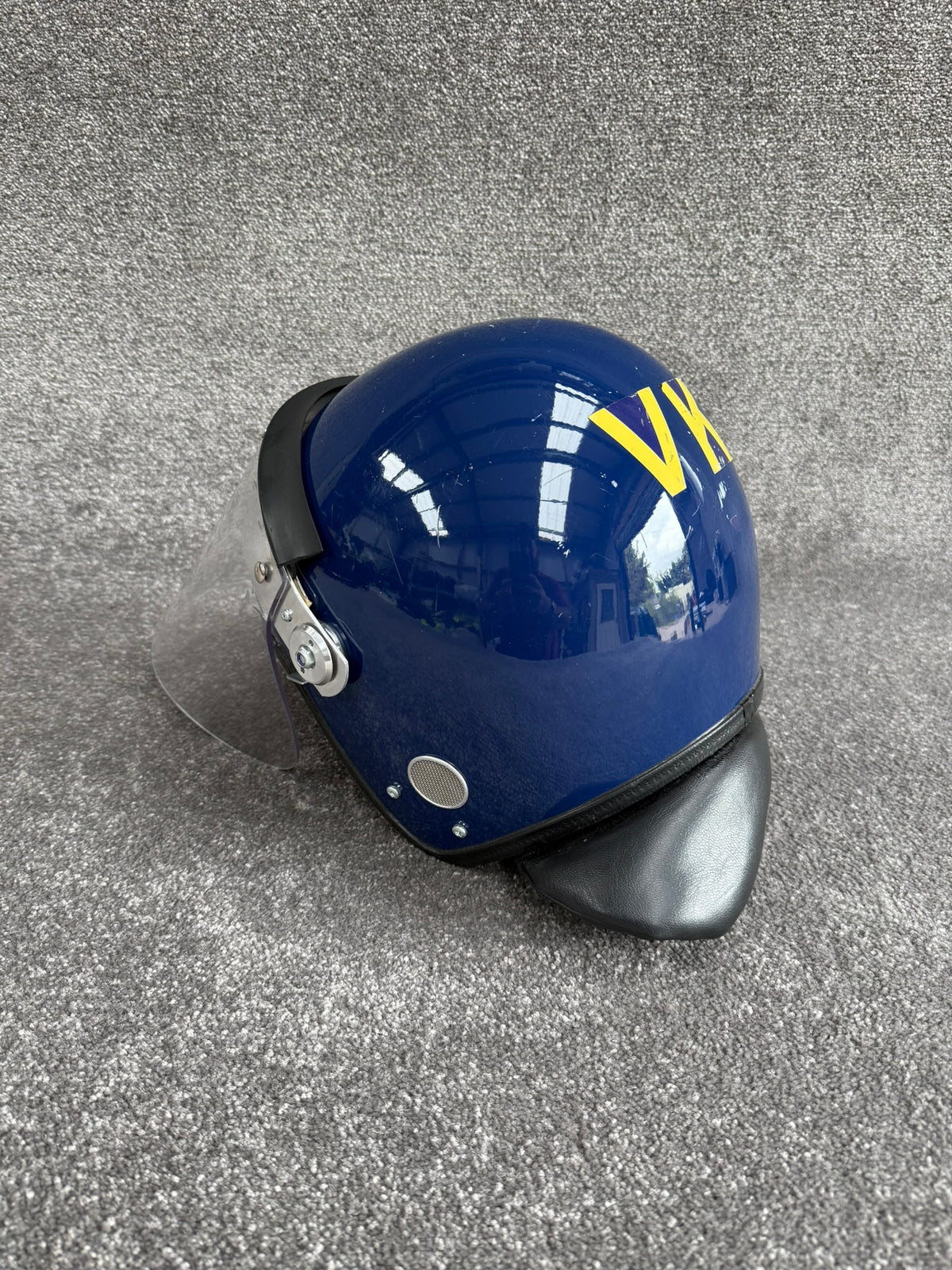 Ex Police Riot Helmet MLA Defender 58-59cm Collectable Display Airsoft Paintball