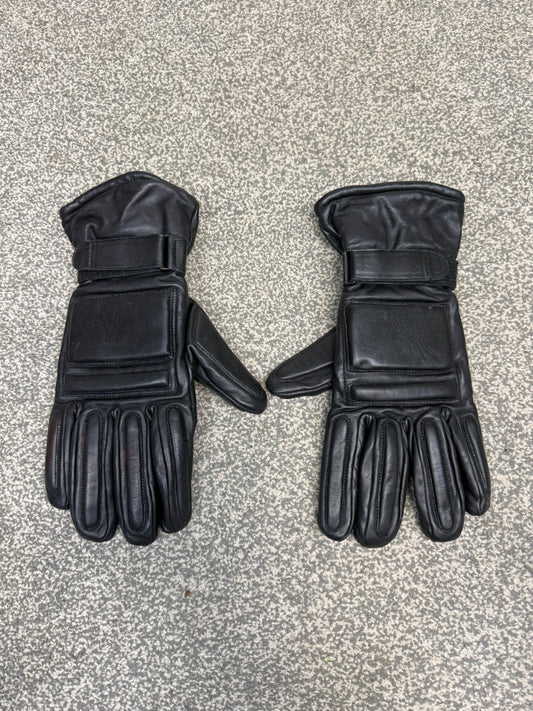 Ex Metropolitan Police Leather Riot Gloves Public Order Motorcycle Gloves Collector TV/Film Uniform