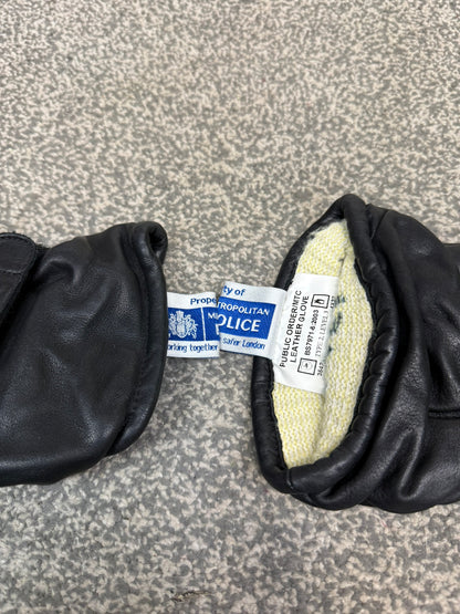 Ex Metropolitan Police Leather Riot Gloves Public Order Motorcycle Gloves Collector TV/Film Uniform