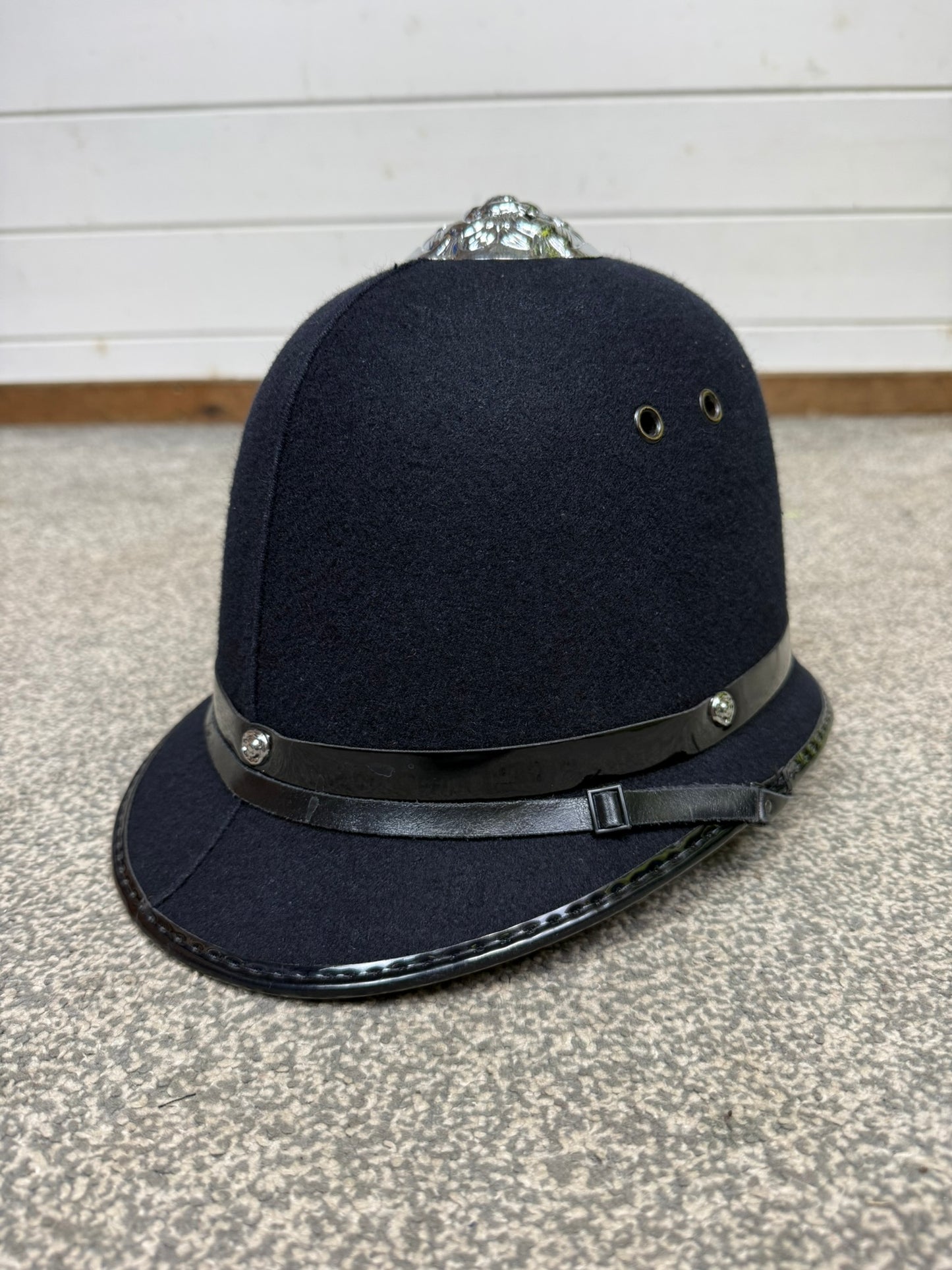 Ex Bedfordshire Police Rose Top Bobby Helmet 58cm Obsolete Collector