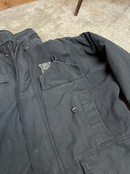 Ex Police Arktis Black Jacket Lined Coat Security Smock MEDIUM Military SAS