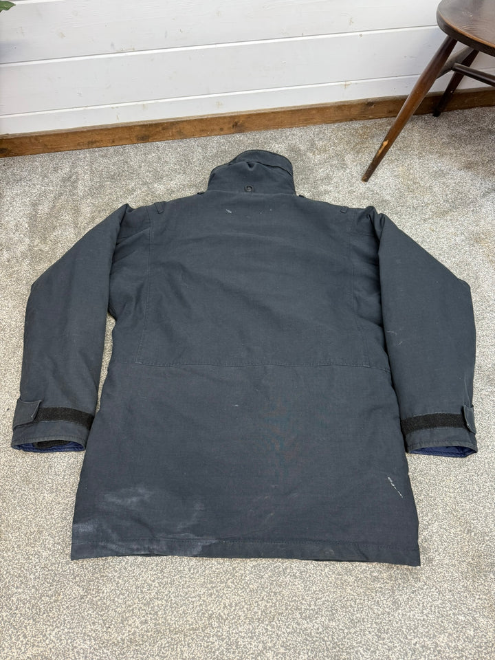 Ex Police Arktis Black Jacket Lined Coat Security Smock MEDIUM Military SAS
